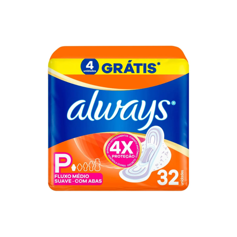 Absorvente Always Super Proteção Suave Com Abas