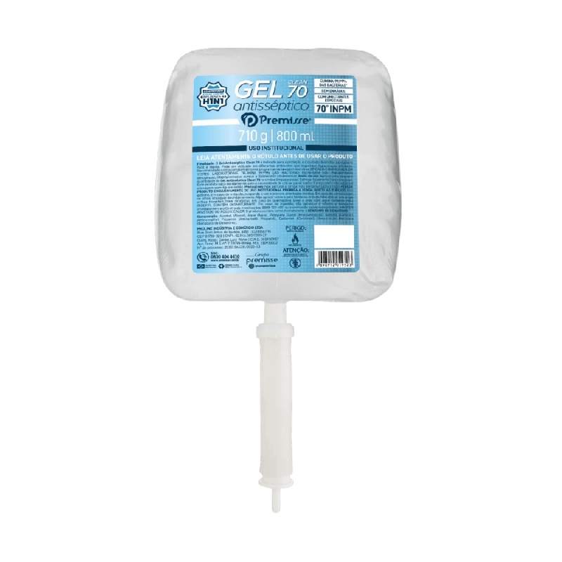Refil Álcool em Gel Clean Premisse 800ml