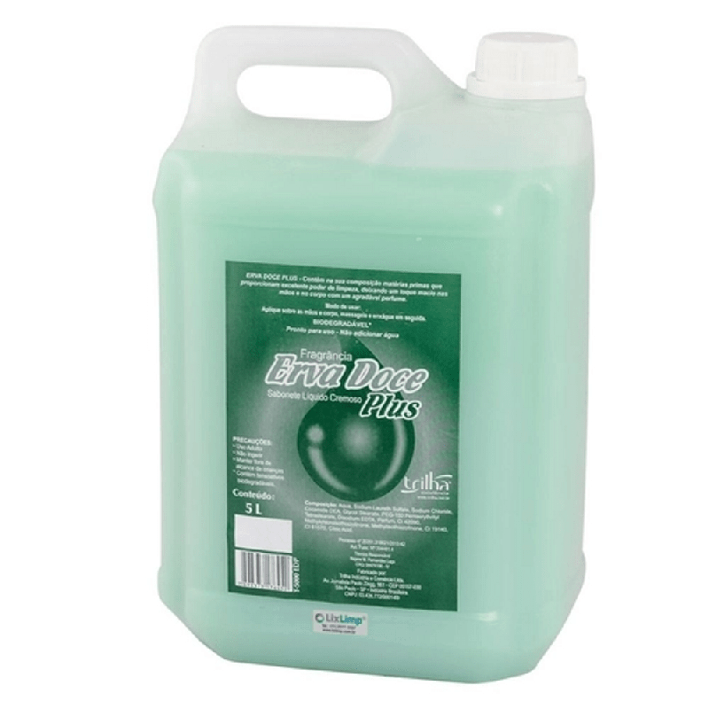 Sabonete Líquido Erva Doce Plus Trilha 5L