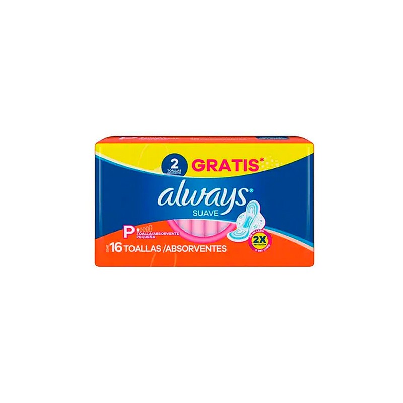 Absorvente Super Proteção Cobertura Seca com Abas Always 16 unidades