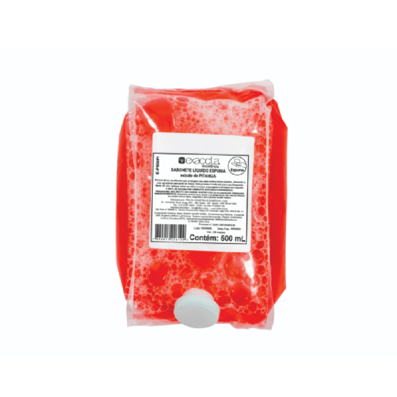 Sabonete Espuma Refil Pitanga Exaccta 500ml