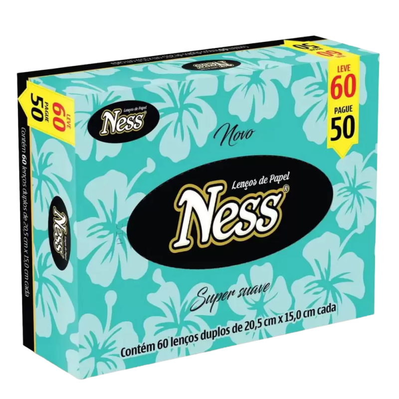 Lenço de papel Folha Dupla Ness