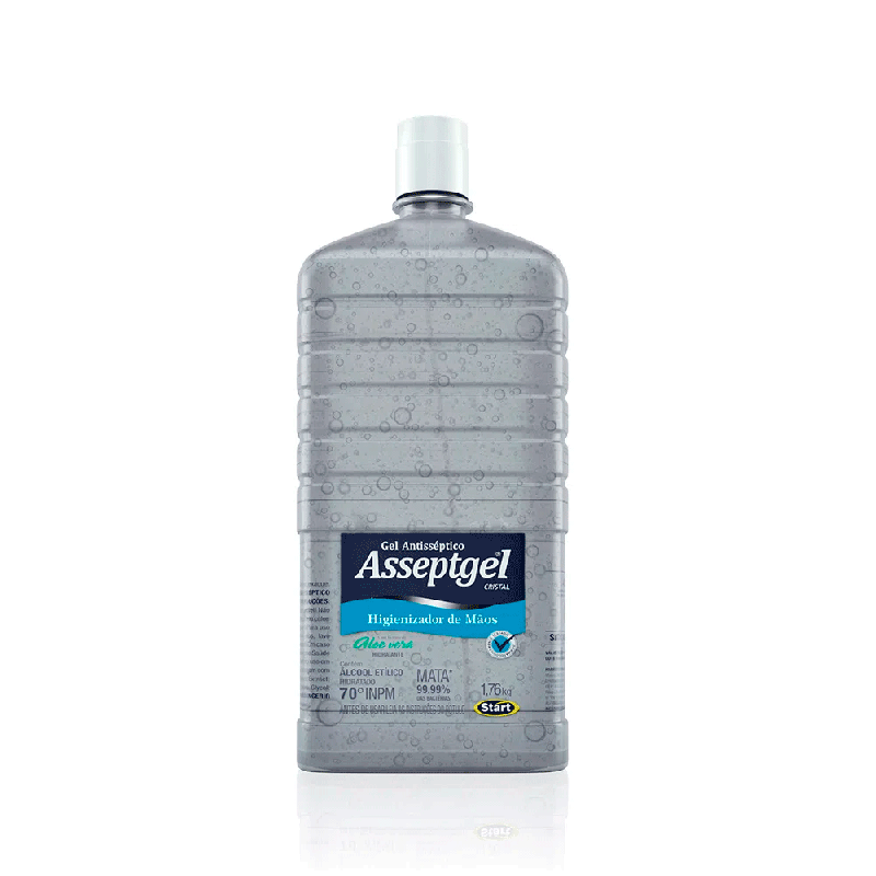 Álcool em Gel 70% Asseptgel Cristal 1,7kg