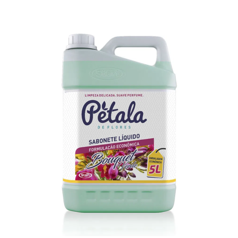 Sabonete Líquido Bouquet Verde Pétala de Flores Start 5L