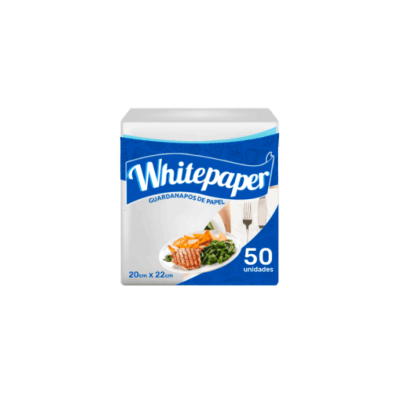 Guardanapo Folha Simples 20x22cm White Paper 5.000 folhas