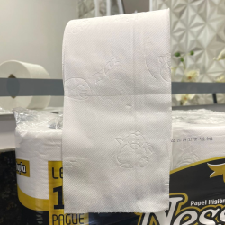 Papel Higiênico Folha Dupla Ness com Alça 4 pacotes com 16 rolos de 30 metros