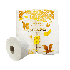 Papel Higiênico Folha Simples 100% celulose 9cm Ouroppel 8 rolos de 300 metros
