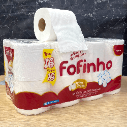 Papel Higiênico Folha Dupla Fofinho 6 pacotes com 16 rolos de 30 metros