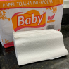 Papel Interfolha 100% celulose 20x21 2 dobras folha simples Baby com 1.000 folhas