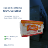 Papel Interfolha 100% celulose 20x21 2 dobras folha simples Baby com 1.000 folhas