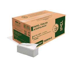 Papel Interfolha 100% Celulose Folha Simples Ipel Indaial 2.000 folhas