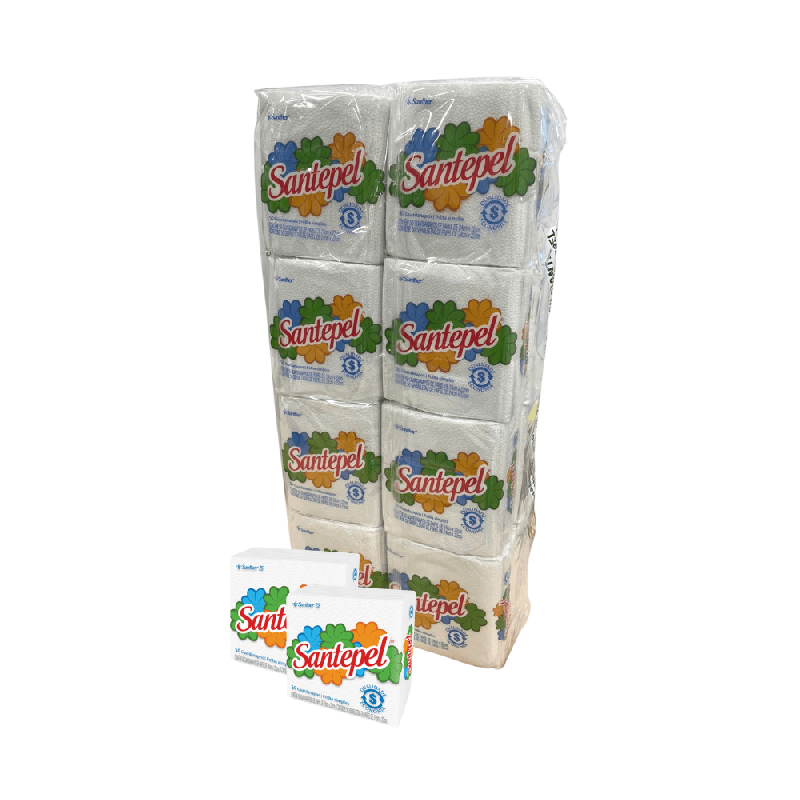 Guardanapo 24X22 folha simples Santepel com 800folhas
