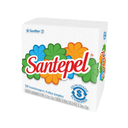 Guardanapo 24X22 folha simples Santepel com 800folhas