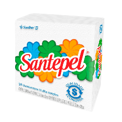 Guardanapo 33x30 folha simples Santepel com 600 folhas