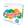 Guardanapo 33x30 folha simples Santepel com 600 folhas