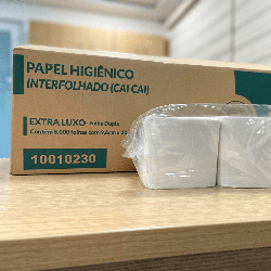 Papel Higiênico Interfolhado Cai-cai Folha Dupla Ipel 8.000 Folhas
