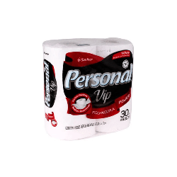 Papel Higiênico Folha Dupla Personal Vip 16 pacotes com 4 rolos de 30 metros