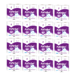 Papel Higiênico Folha Simples Fofinho 16 pacotes com 4 rolos de 60m