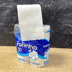 Papel Higiênico Folha Simples Fofinho 16 pacotes de 4 rolos com 30m