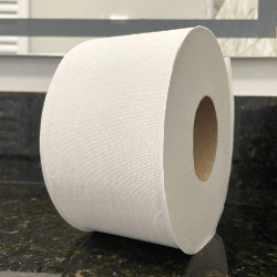 Papel Higiênico Rolão Folha Simples 100% Celulose Indaial 8 rolos de 300m