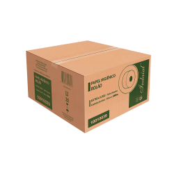 Papel Higiênico Rolão Folha Simples 100% Celulose Indaial 8 rolos de 300m