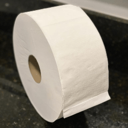 Papel Higiênico Rolão Folha Dupla 100% Celulose Picotado Nobre 8 rolos de 250m