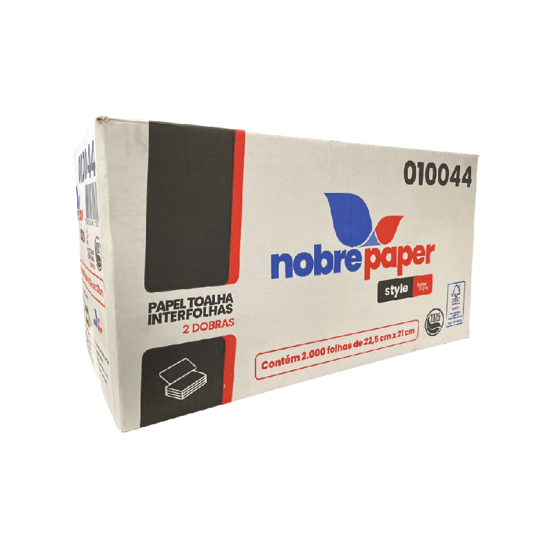 Papel Interfolha Folha Dupla 100% Celulose Nobre 2.000 folhas