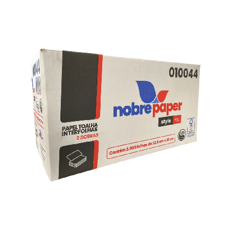 Papel Interfolha Folha Dupla 100% Celulose Nobre 2.000 folhas