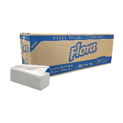 Papel Interfolha 100% Celulose Folha Simples 2 Dobras Flora 4.800 folhas