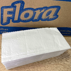 Papel Interfolha 100% Celulose Folha Simples 2 Dobras Flora 4.800 folhas