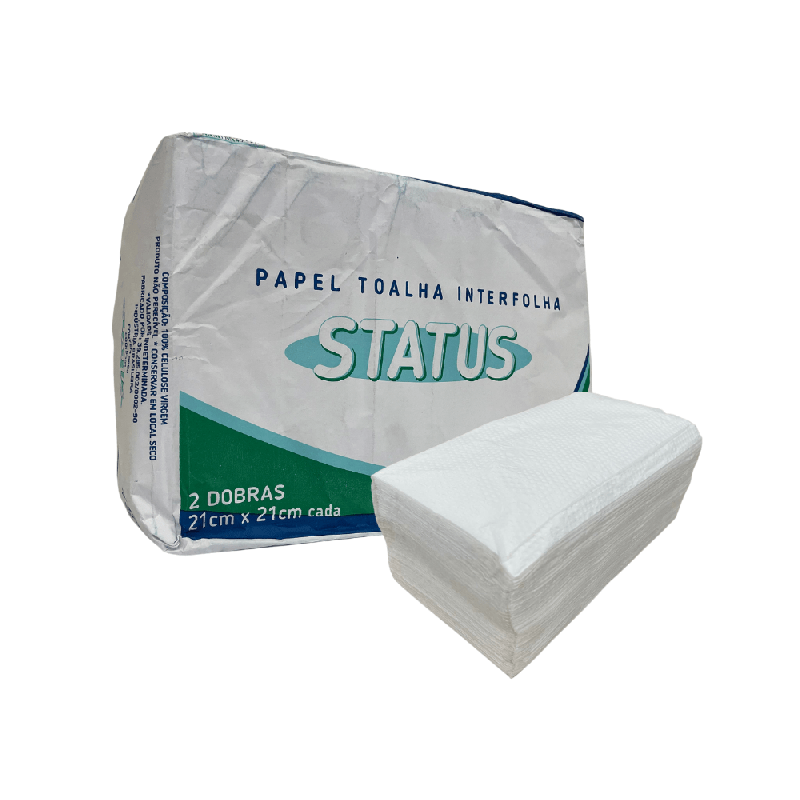 Papel Interfolha Folha Simples 100% Celulose Status