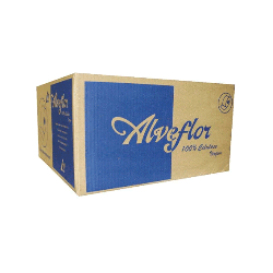 Papel Higiênico Rolão Folha Simples 100% Celulose Alveflor 8 Rolos de 600m