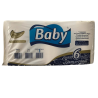 Papel Toalha Bobina 100% Celulose Baby 6 rolos com 200m
