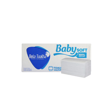 Papel Interfolha Soft 100% Celulose Folha Simples Baby 4.800 folhas 22x21