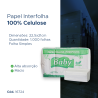 Papel Interfolha 2 Dobras Folha Simples 100% Celulose Baby 1.000 folhas