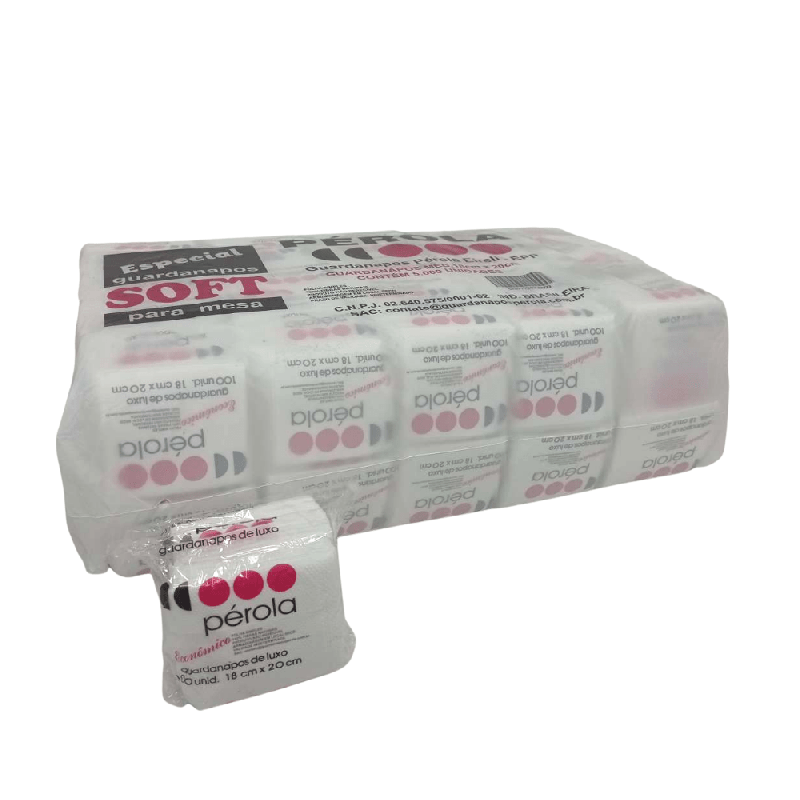 Guardanapo 18x20 folha simples Pérola com 5.000 folhas