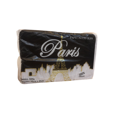 Papel Interfolha 2 Dobras Folhas Simples 100% Celulose Paris 500g