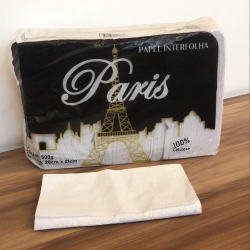 Papel Interfolha 2 Dobras Folhas Simples 100% Celulose Paris 500g