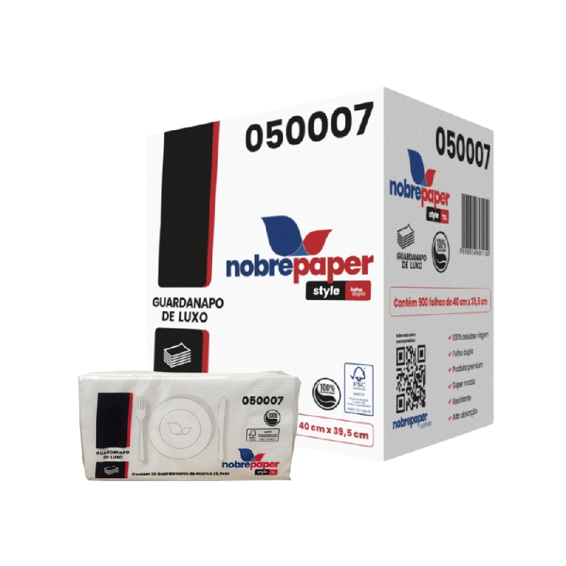 Guardanapo 40x39,5 folha dupla Nobre com 900 folhas