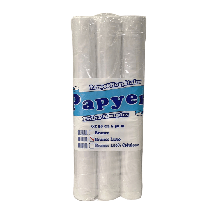 Lençol Hospitalar 50x50 Luxo Papyer 6 rolos