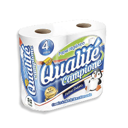 Papel Higiênico Folha Dupla Qualité 16 pacotes com 4 rolos de 30m