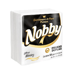 Guardanapo 30x31cm Folha Dupla Nobby com 3.000 folhas