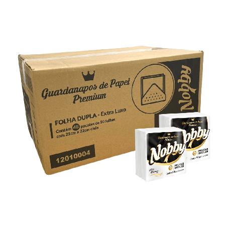 Guardanapo 21x22 Folha Dupla Nobby com 2.400 folhas