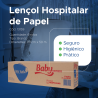 Lençol Hospitalar de Papel Branco 70x50 Baby 6 rolos