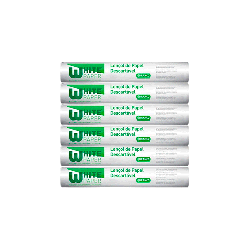 Lençol Hospitalar de Papel Branco 70x50 White Paper 6 rolos