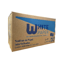 Papel Interfolha Luxo 2 Dobras White Paper 4.800 folhas