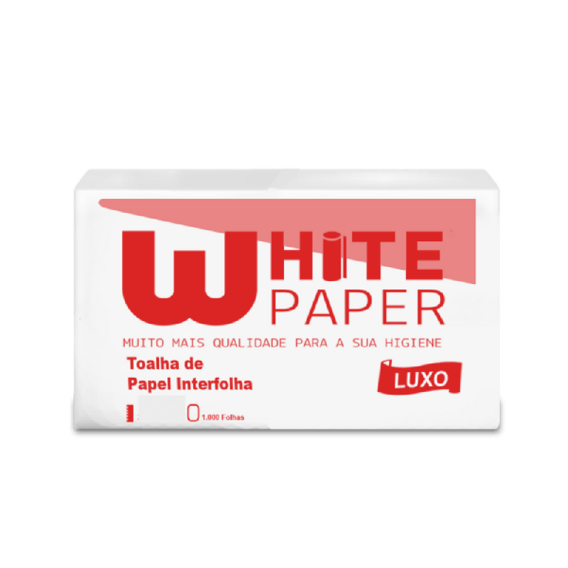 Papel Interfolha Luxo White Paper 1.000 folhas