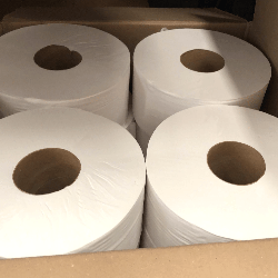 Papel Higiênico Rolão 100% Celulose Folha Dupla Ipel 8 rolos de 250m