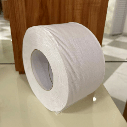 Papel Higiênico Rolão Luxo folha simples Toppel 8 rolos