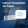 Lençol Hospitalar 50x50 100% Celulose Whitepaper Fardo com 6 rolos